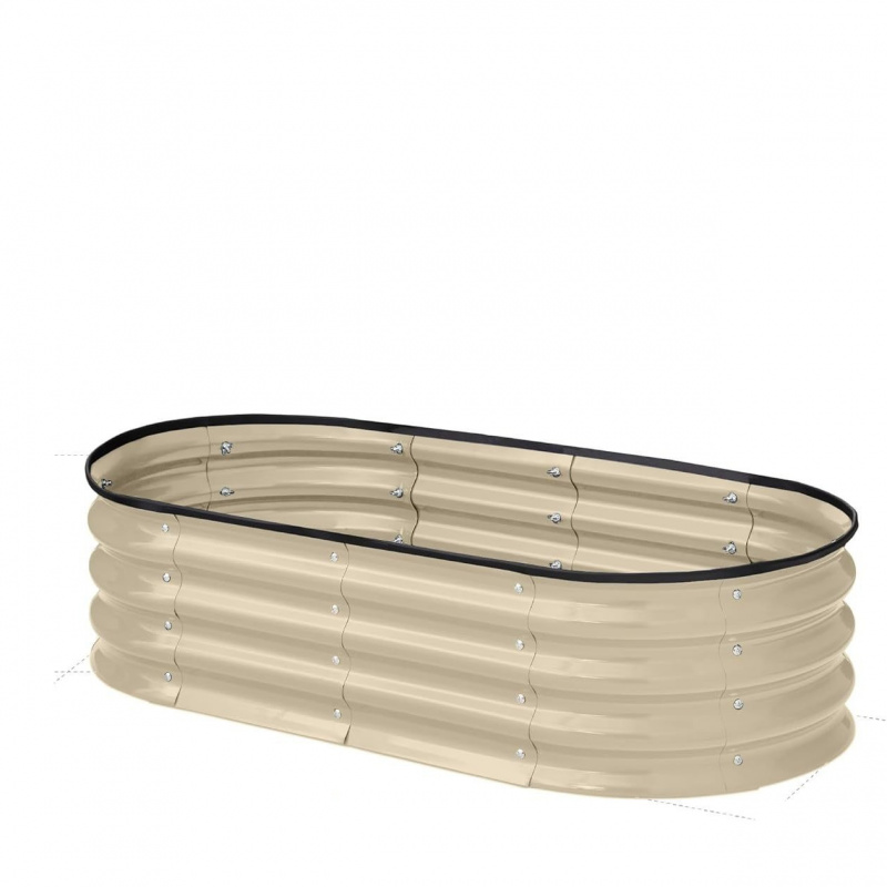 Plant Parenting - 1PCS Oval-shaped Galvanized Steel Sheet in