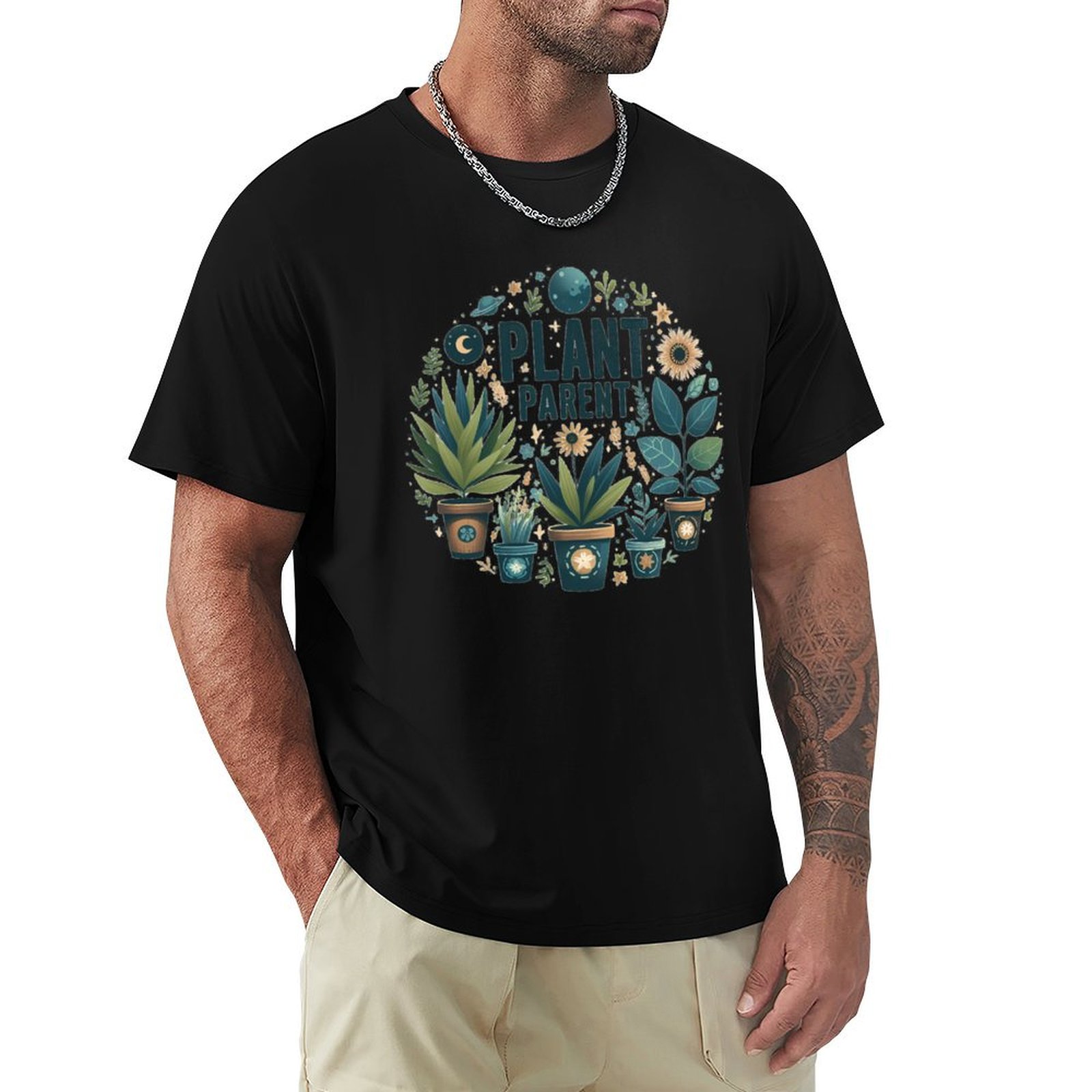 Plant Parent T Shirt - Plant parent T-Shirt Art Pattern Printed