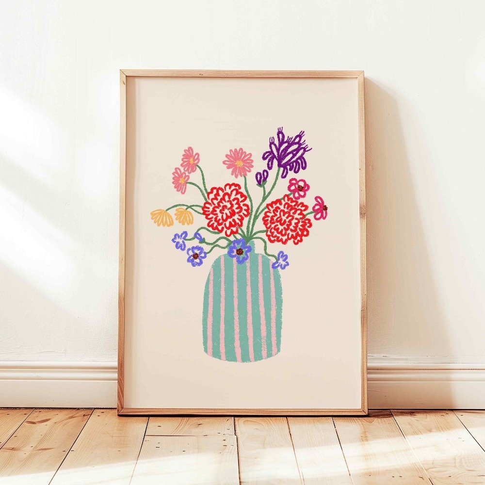 Frameless,1pc Retro Beige Flor - Plant Parenting ulasan dan harga