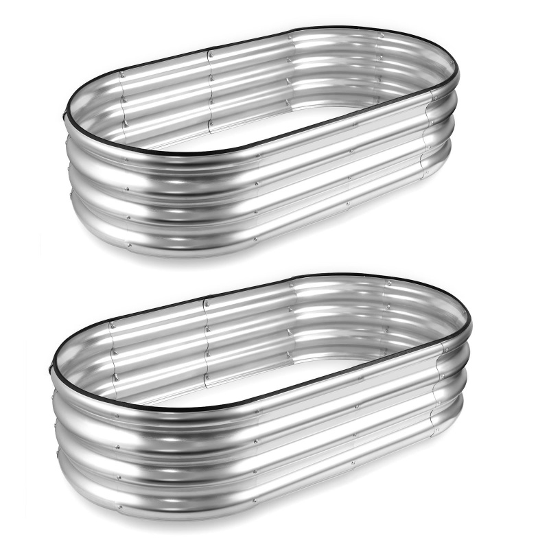 1PCS Oval-shaped Galvanized St - Plant Parenting ulasan dan harga