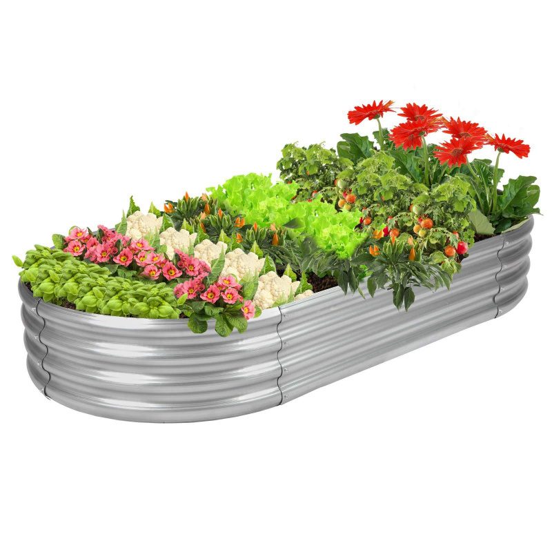 1PCS Oval-shaped Galvanized St - Plant Parenting ulasan dan harga
