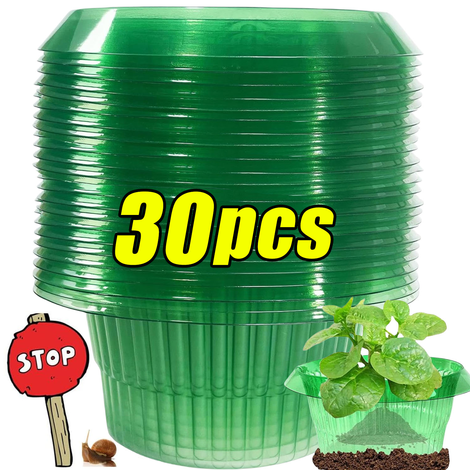 1/30pcs Plants Slug Protection - Plant Parent Tools ulasan dan harga