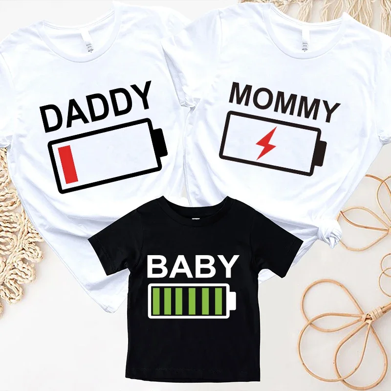 Battery Print T-Shirt Daddy Mo - Plant Parent T Shirt ulasan dan harga