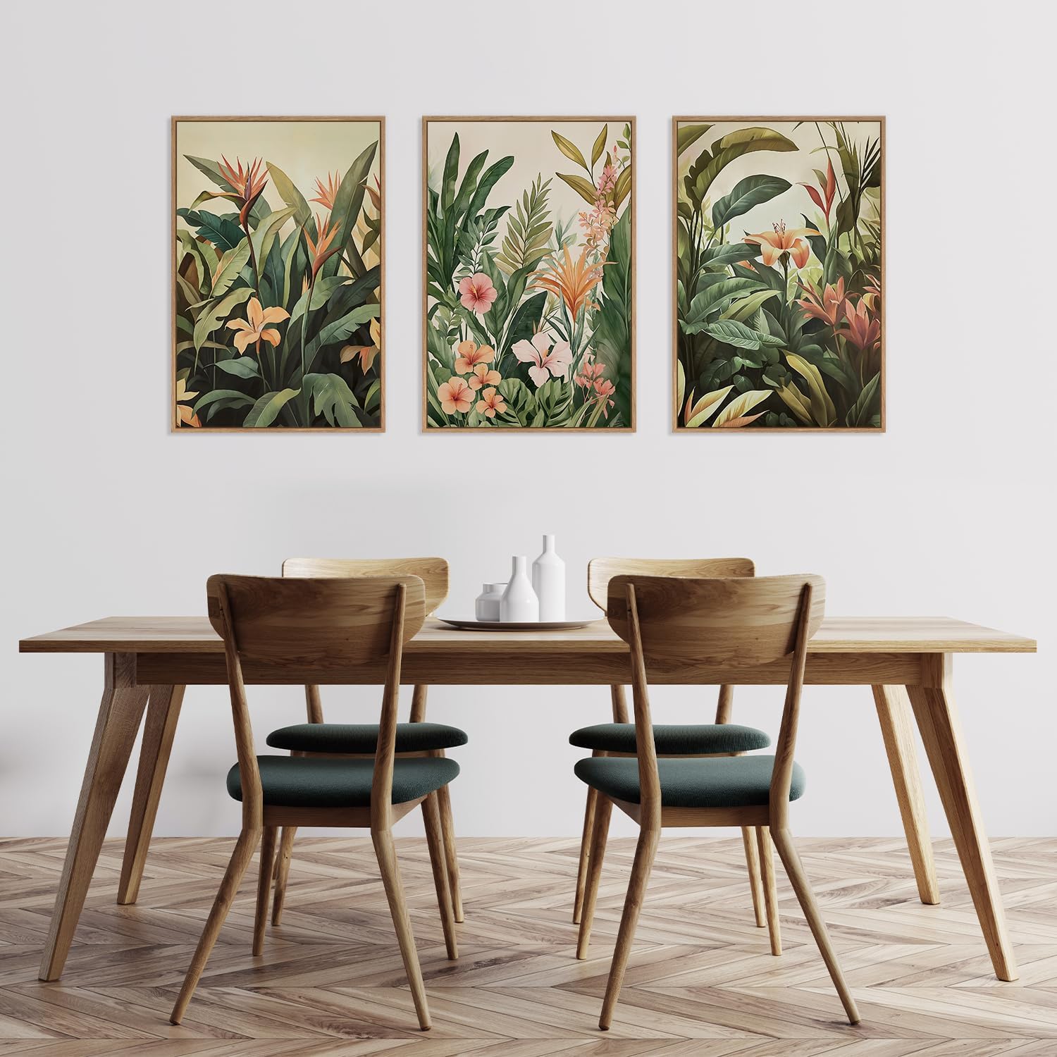 3pcs/set frameless Canvas Pain - Plant Parenting ulasan dan harga