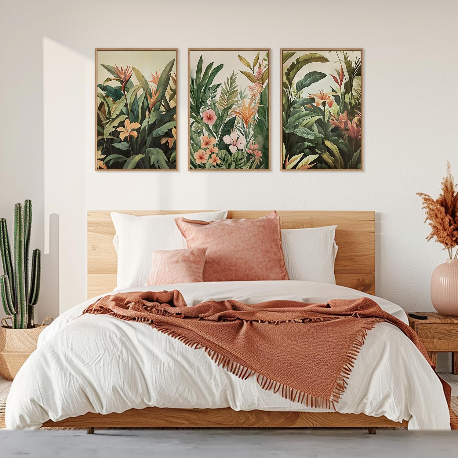 3pcs/set frameless Canvas Pain - Plant Parenting ulasan dan harga