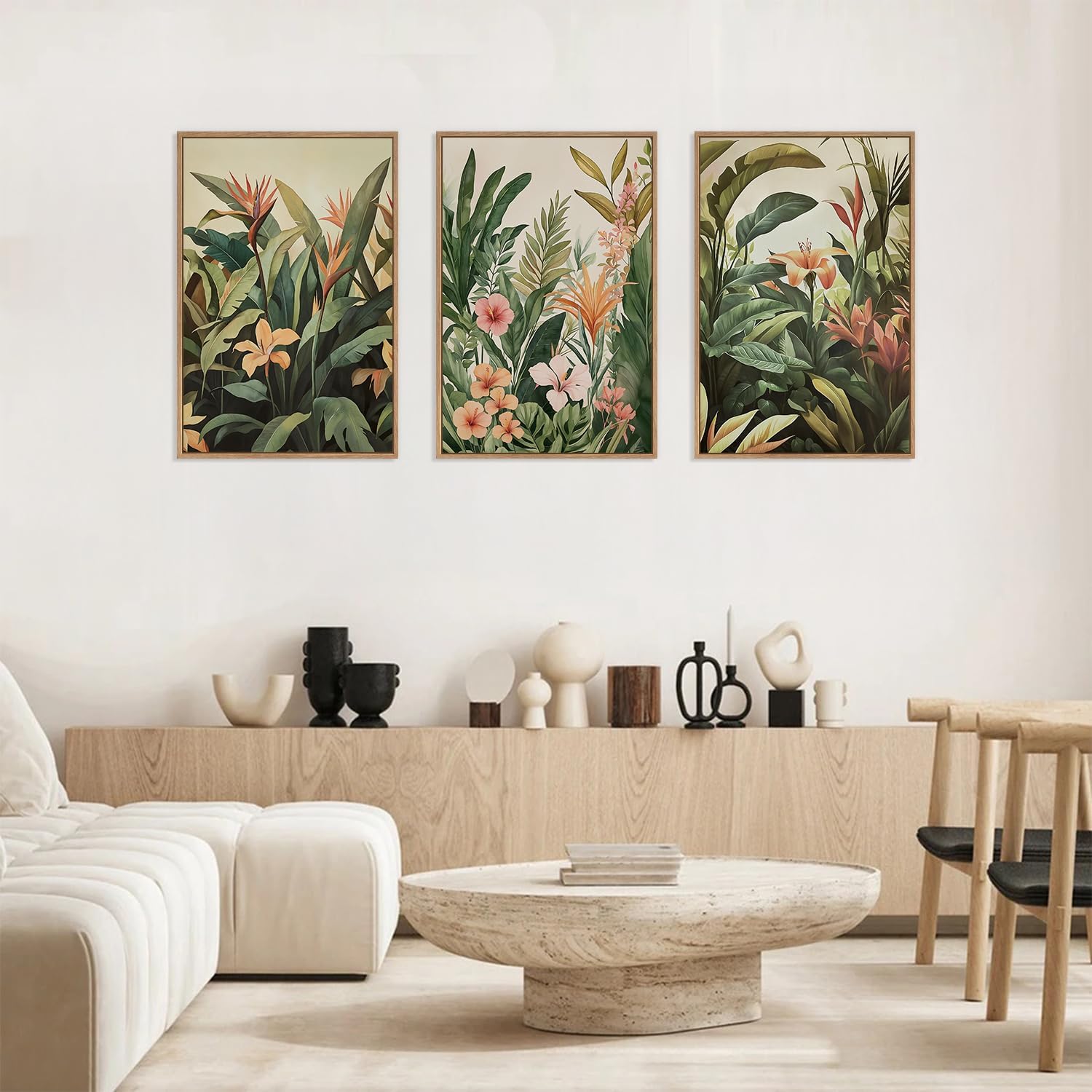 3pcs/set frameless Canvas Pain - Plant Parenting ulasan dan harga